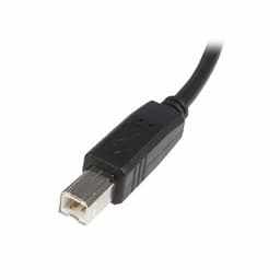 image-USB A to USB B Cable Startech USB2HAB1M Black