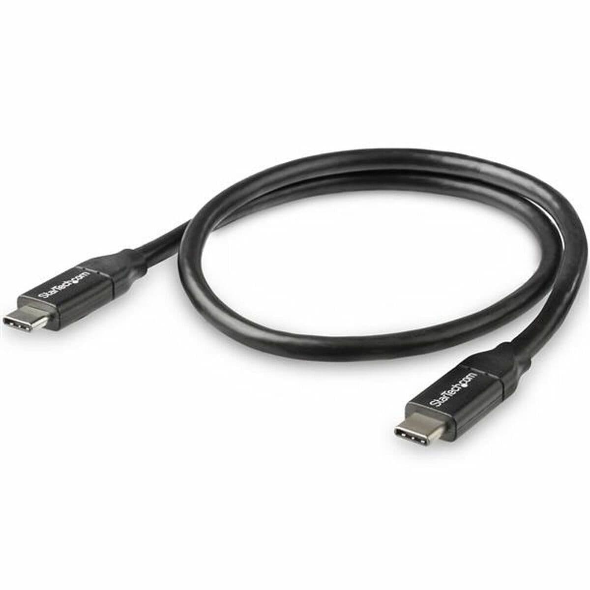 image-USB-C Cable Startech USB2C5C50CM White Black 50 cm