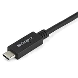 image-USB C to DVI Adapter Startech CDP2DVIMM2MB Black