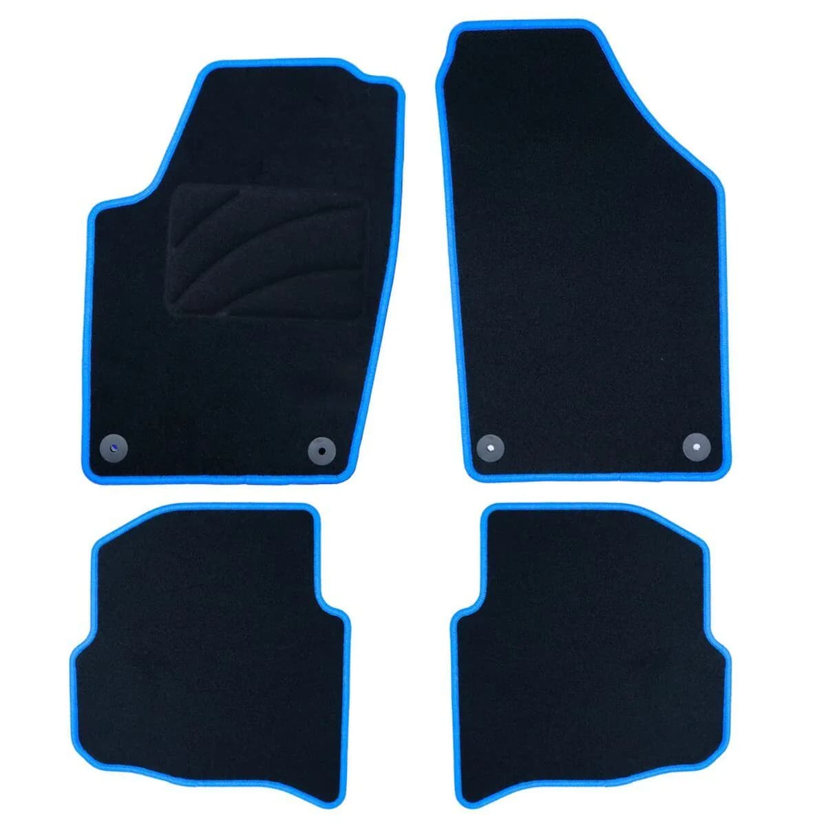 image-Car Floor Mat Set OCC Motorsport OCCVW0034BL Blue 5 Pieces