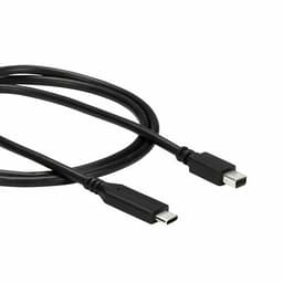 image-USB C to Mini DisplayPort Adapter Startech CDP2MDPMM1MB Black 1 m