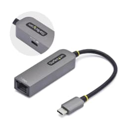image-USB Cable Startech 1GPD3-USB-C-ETHERNET Grey