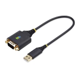 image-USB Cable Startech 1P1FFC-USB-SERIAL Black 30 cm