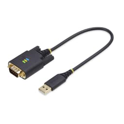 image-USB Cable Startech 1P1FFC-USB-SERIAL Black 30 cm