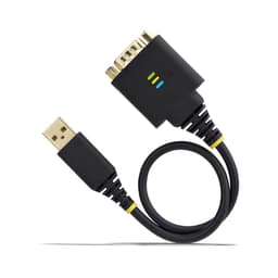 image-USB Cable Startech 1P1FFC-USB-SERIAL Black 30 cm