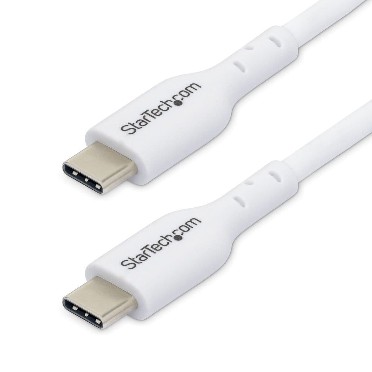 image-USB-C Cable Startech USB2CC1MNCWHE White 1 m