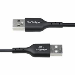 image-USB Cable Startech USB2AC1MNC Black 1 m