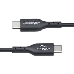 image-USB Cable Startech USB2AC1MNC Black 1 m