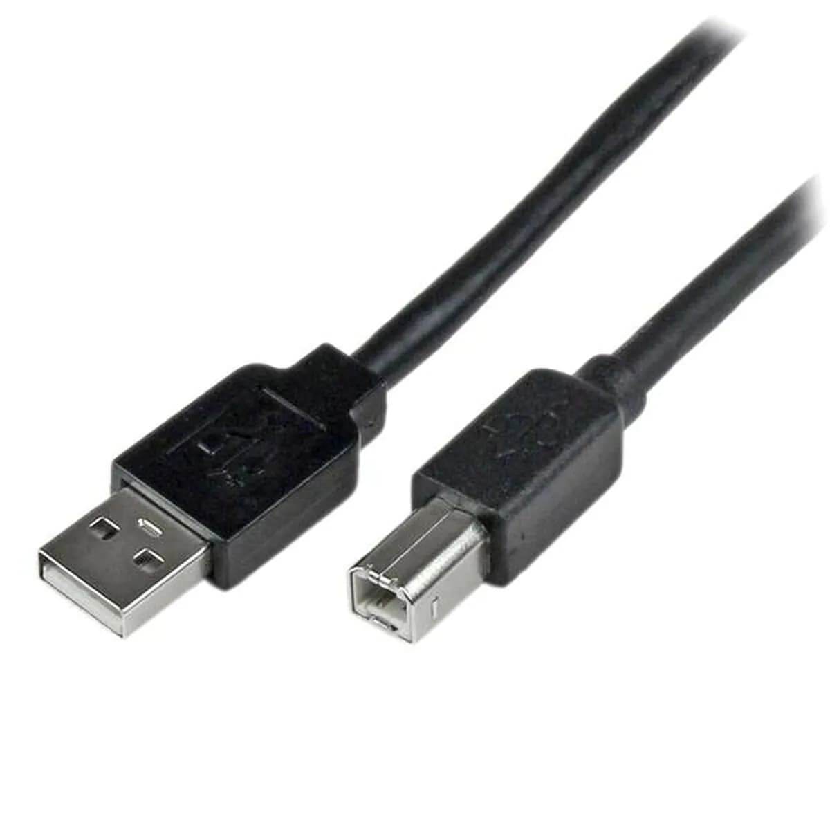 image-USB A to USB B Cable Startech USB2HAB65AC Black