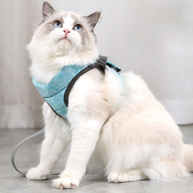 image-DOTON Cat Harness Leash - Camouflage Green L