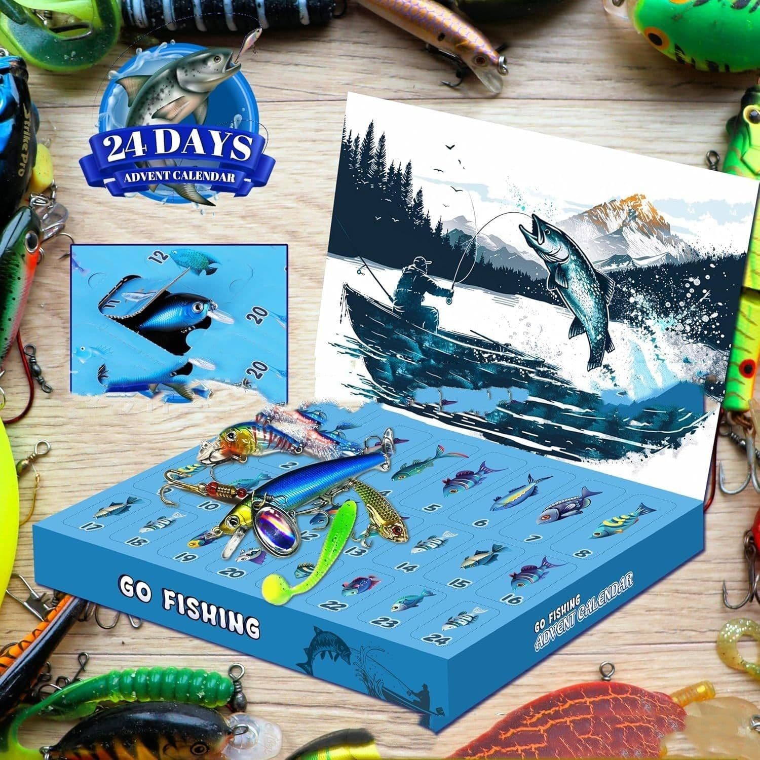 image-Christmas Advent Calendar Fishing Gear Set