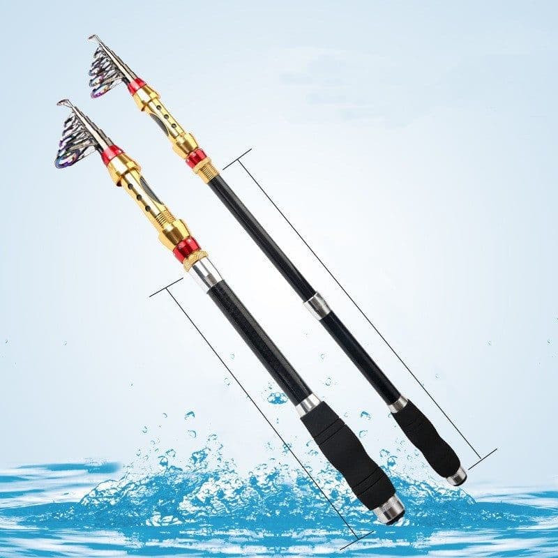 image-Fishing Rod Spinning Carbon Fiber Telescopic