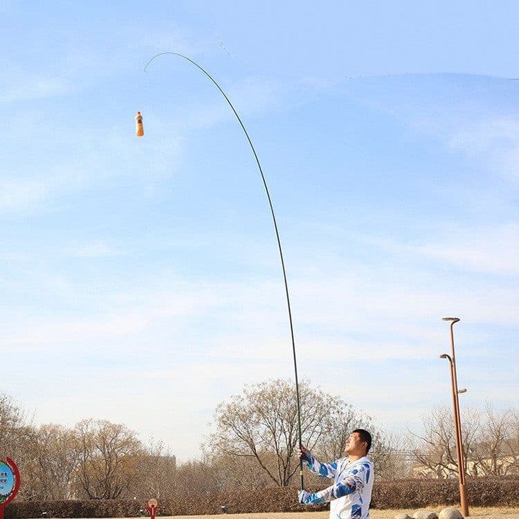 image-High Carbon Fishing Rod Light Hard 6H19 Tune Black Pit Hand Rod Short Pitch Fishing Rod