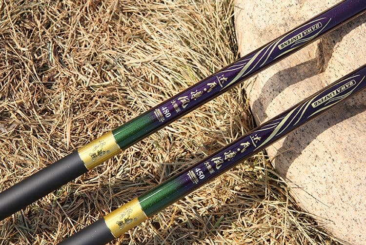 image-High Carbon Fishing Rod Light Hard 6H19 Tune Black Pit Hand Rod Short Pitch Fishing Rod
