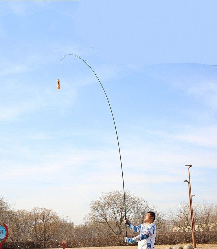 image-High Carbon Fishing Rod Light Hard 6H19 Tune Black Pit Hand Rod Short Pitch Fishing Rod
