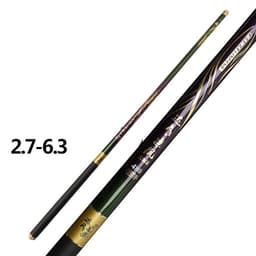 image-High Carbon Fishing Rod Light Hard 6H19 Tune Black Pit Hand Rod Short Pitch Fishing Rod
