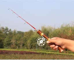 image-Ice Fishing Pole Outdoor Fishing Portable
