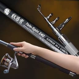 image-Stainless Steel Retractable Long-range Fishing Rod