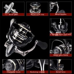 image-Fishing Wheel Metal Fishing Reel Bait Telescopic Fishing Rod Wheel