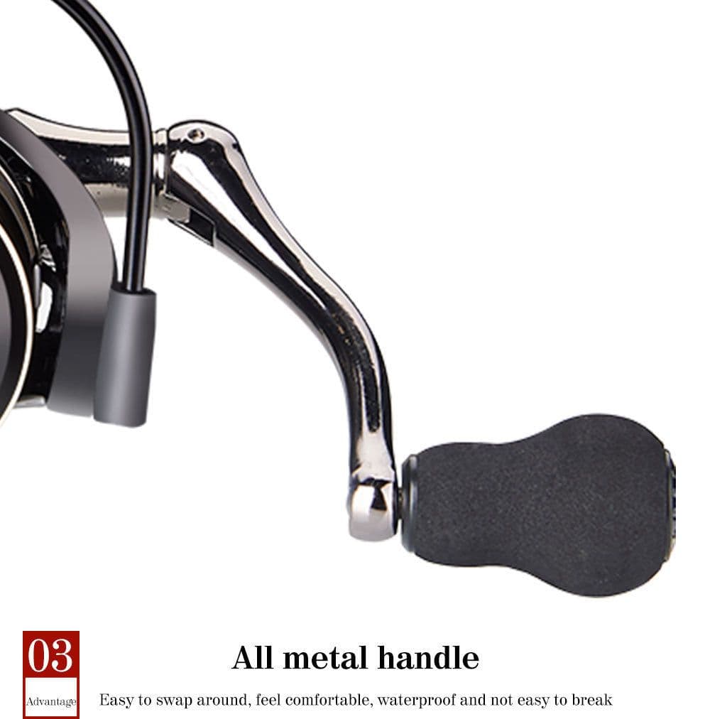 image-Fishing Wheel Metal Fishing Reel Bait Telescopic Fishing Rod Wheel