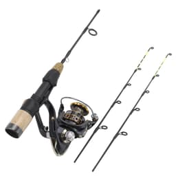 image-Double Tip Ice Fishing Winter Spinning Wheel Tackle Set Fishing Rod