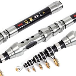 image-Carbon Ultra-short Mini Sea Fishing Rod Throwing Rod Retractable Handle