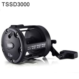 image-Trolling Fishing Reel Saltwater Right Hand Sea Bait Casting Fishing Reel Black