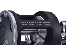image-Trolling Fishing Reel Saltwater Right Hand Sea Bait Casting Fishing Reel Black