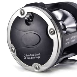 image-Trolling Fishing Reel Saltwater Right Hand Sea Bait Casting Fishing Reel Black