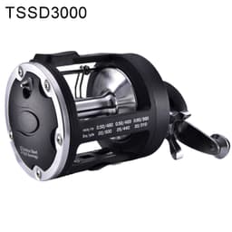 image-Trolling Fishing Reel Saltwater Right Hand Sea Bait Casting Fishing Reel Black