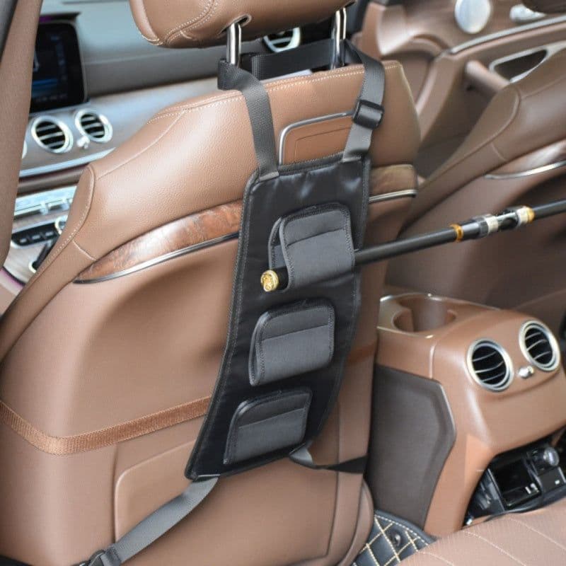 image-Car Seat Oxford Cloth Fishing Rod Hanging Bag Car Rear Seat Fixing Belt