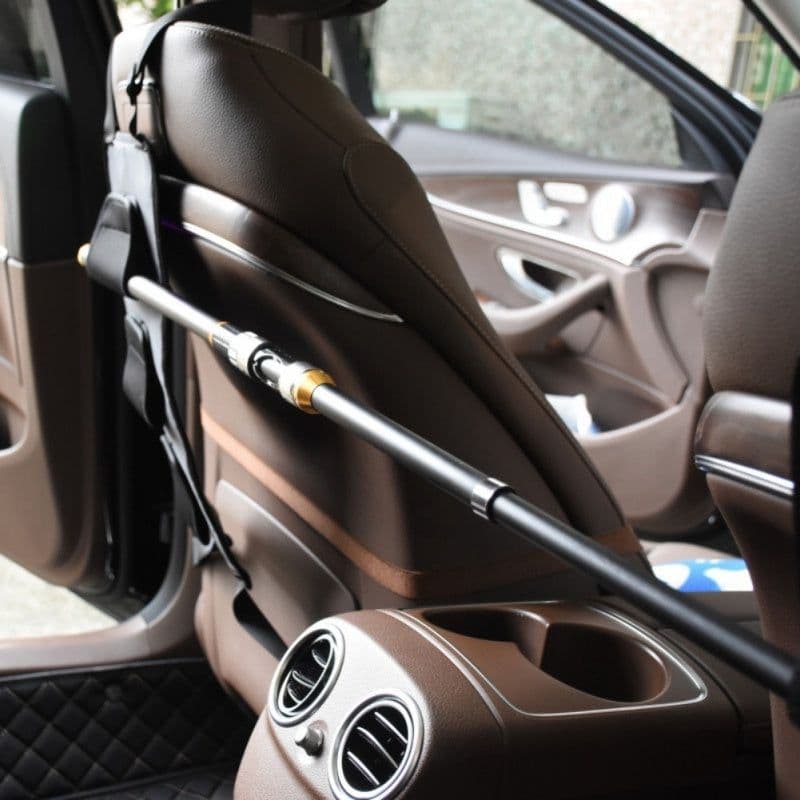 image-Car Seat Oxford Cloth Fishing Rod Hanging Bag Car Rear Seat Fixing Belt