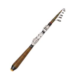 image-Telescopic Rock Fishing Rod Spinning Fly Carp Feeder Carbon Fiber Pesca Mini Travel Rod Reel Seat