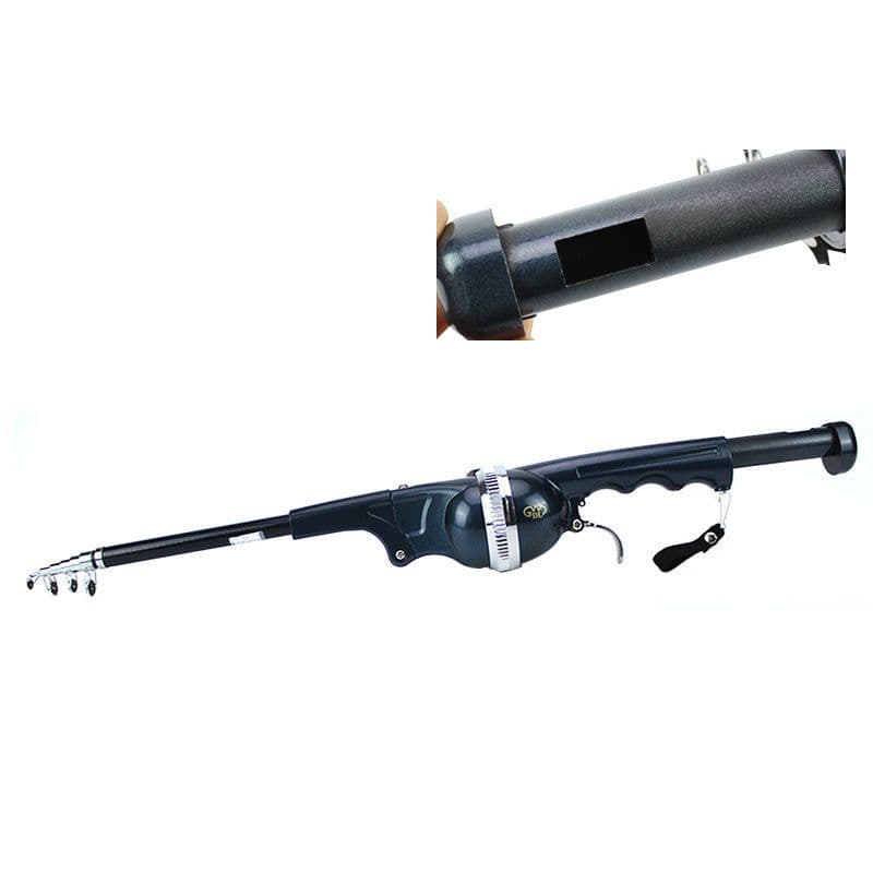 image-Foldable fishing rod portable pocket throwing rod