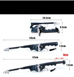 image-Foldable fishing rod portable pocket throwing rod
