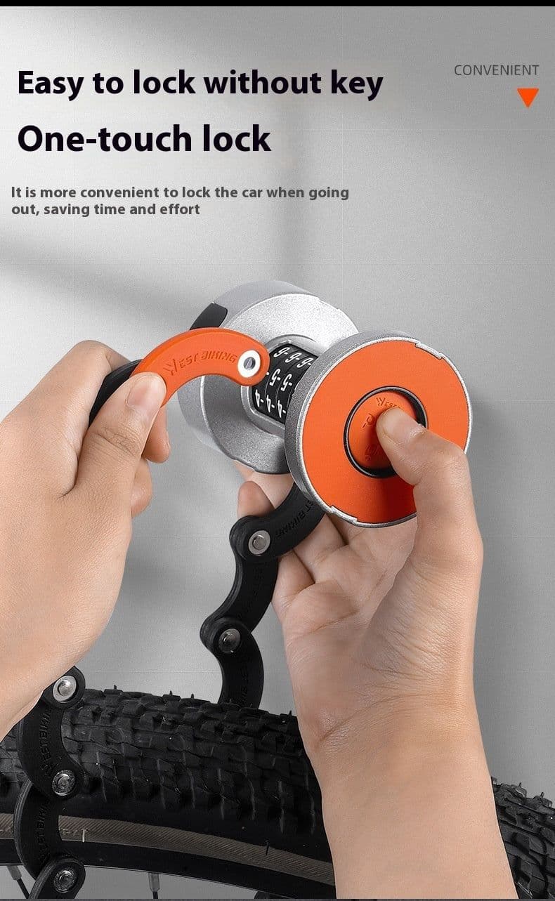 image-Bicycle Fliplock Mountain Bike Electric Car Water Bottle Cage Anti-theft Password Portable Cycling Fixture