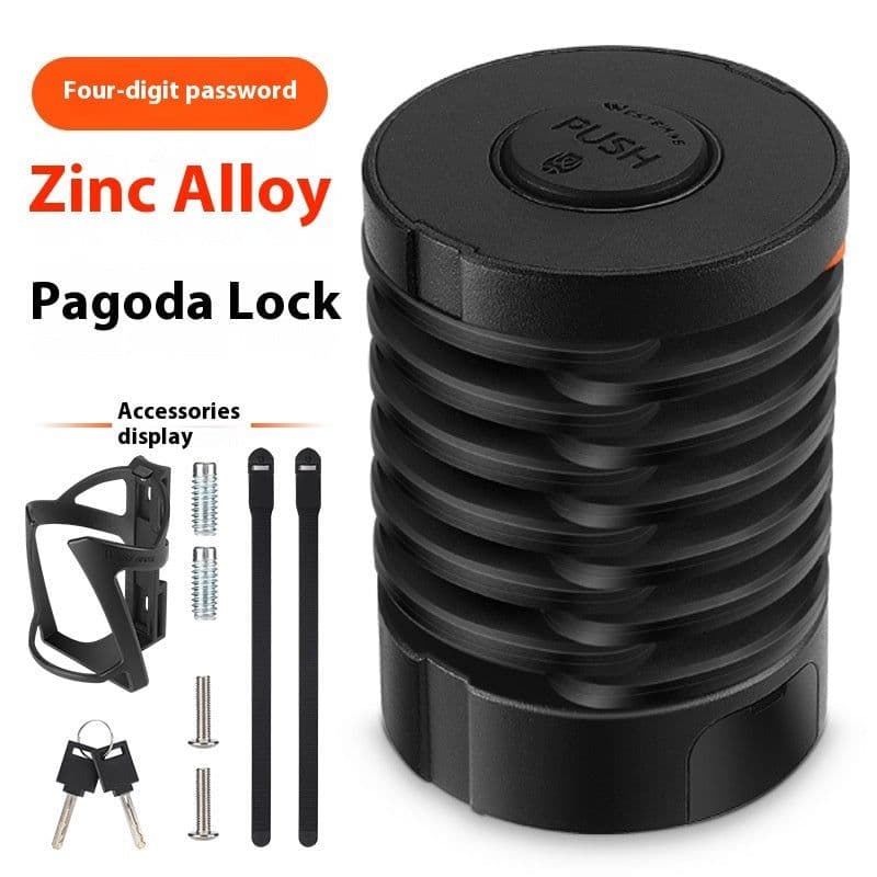 image-Bicycle Fliplock Mountain Bike Electric Car Water Bottle Cage Anti-theft Password Portable Cycling Fixture