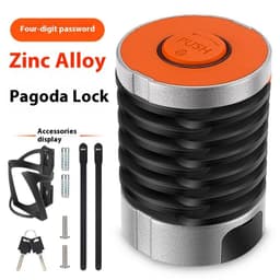 image-Bicycle Fliplock Mountain Bike Electric Car Water Bottle Cage Anti-theft Password Portable Cycling Fixture