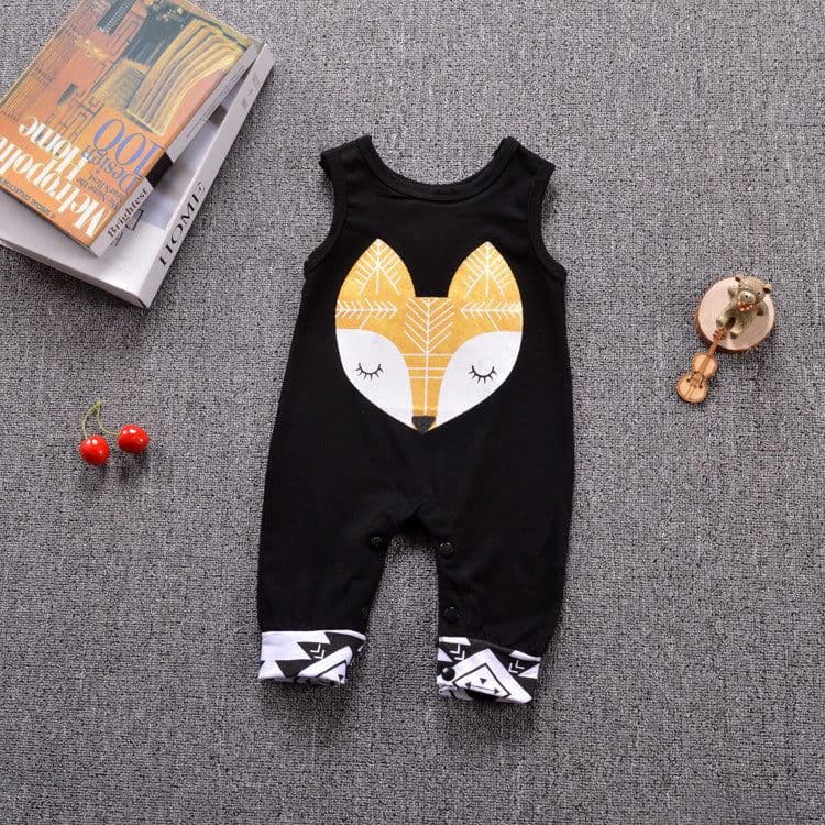 image-Trendy Pattern Men's And Women's Baby Cotton One-piece