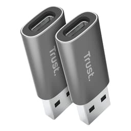 image-USB Adaptor Trust 25573 Grey (2 Units)