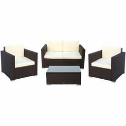 image-Garden furniture Aktive Black Cream 128 x 72 cm