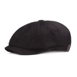 image-Cotton Linen Beret - Light Grey M (56-58cm)