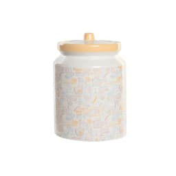 image-Tin DKD Home Decor 15 x 15 x 21 cm White Yellow Dolomite Shabby Chic