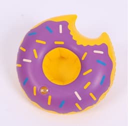 image-Pvc Inflatable Water Toy, Water Inflatable Coaster, Floating Drink Cup Holder