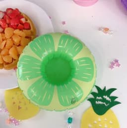 image-Pvc Inflatable Water Toy, Water Inflatable Coaster, Floating Drink Cup Holder