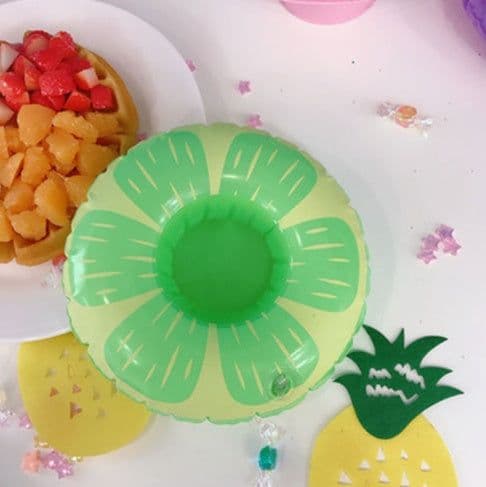 image-Pvc Inflatable Water Toy, Water Inflatable Coaster, Floating Drink Cup Holder