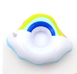 image-Pvc Inflatable Water Toy, Water Inflatable Coaster, Floating Drink Cup Holder