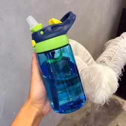 image-Children's water cup, baby straw cup, leak-proof cup