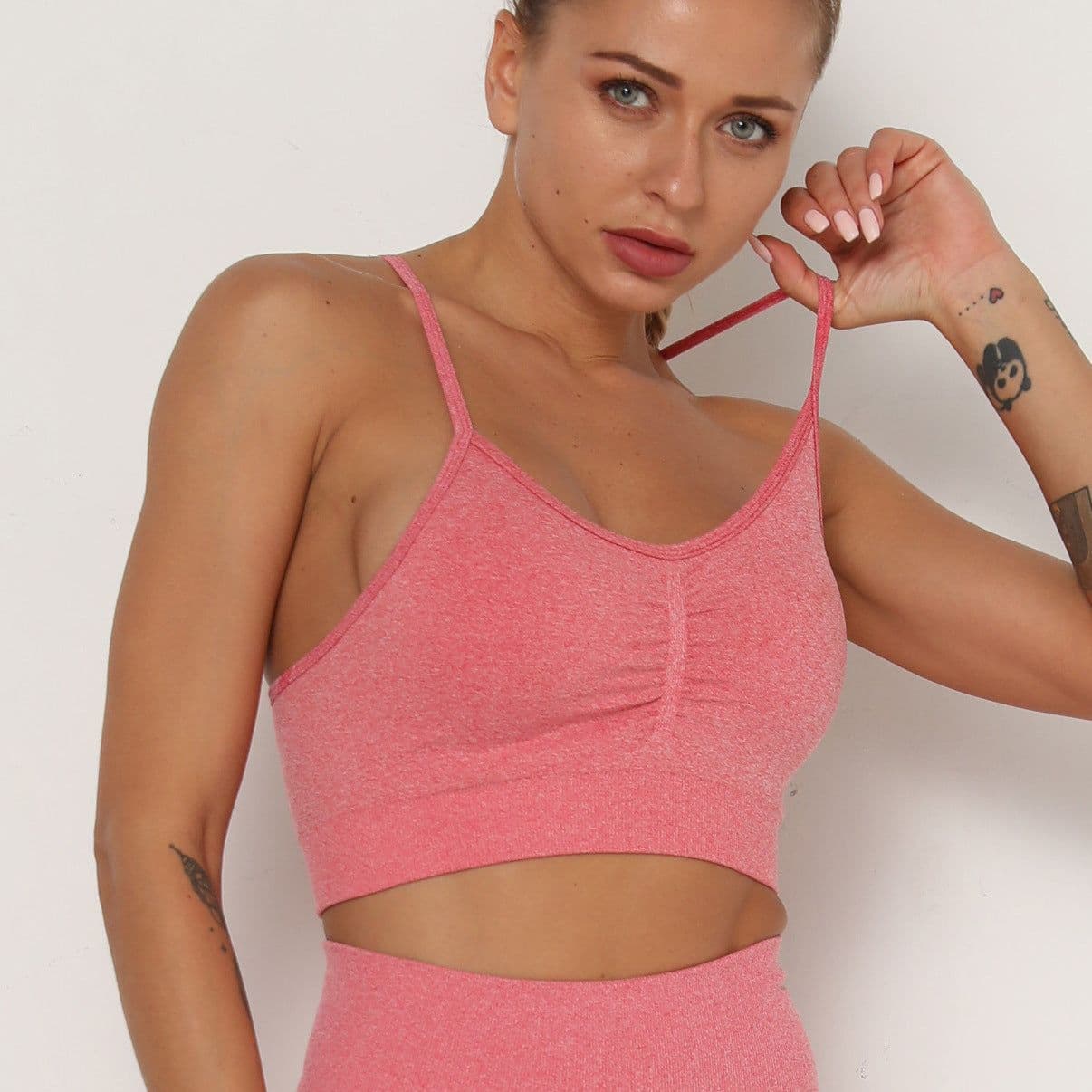 image-Nesha Sky Blue Sports Bra - XL, Quick-Drying Yoga Vest