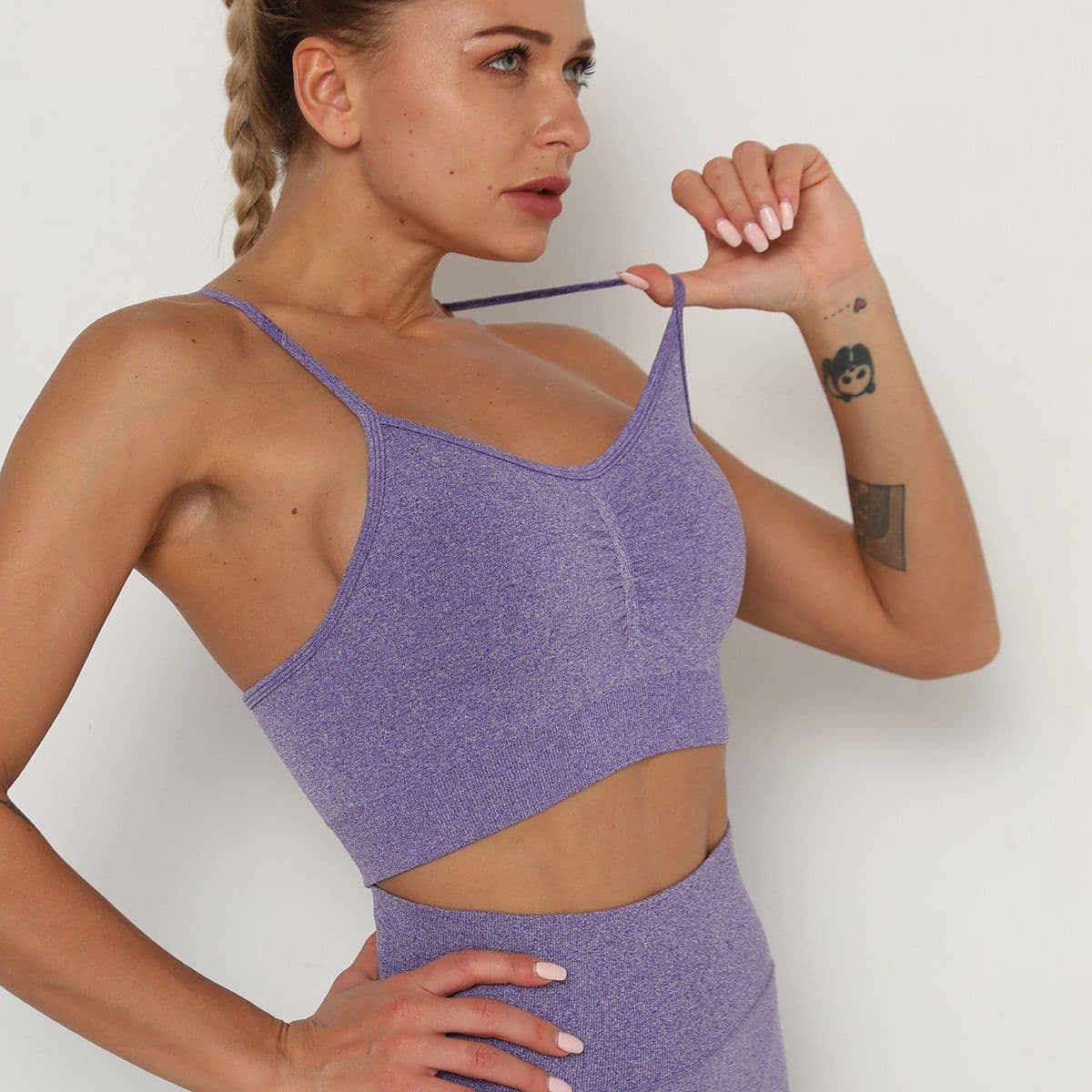 image-Nesha Sky Blue Sports Bra - XL, Quick-Drying Yoga Vest